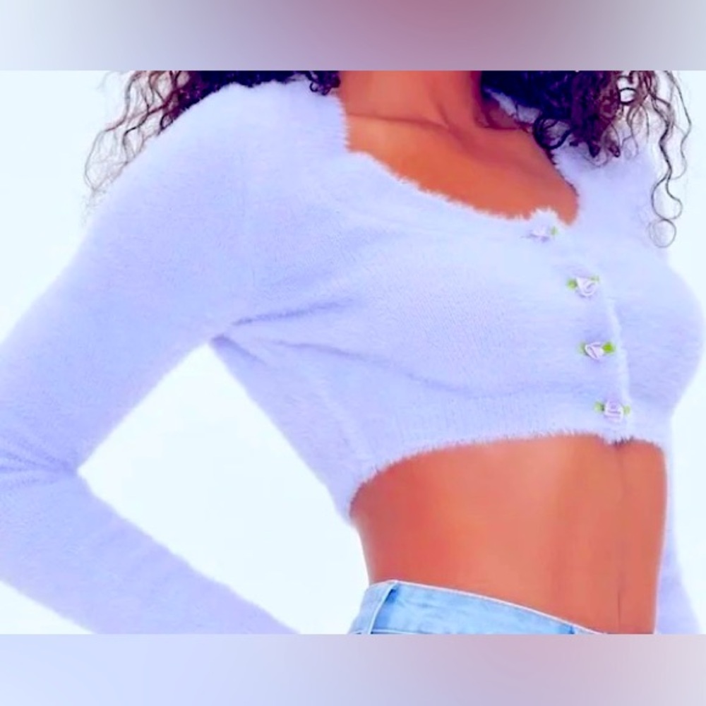 Lavender Fuzzy Sweater